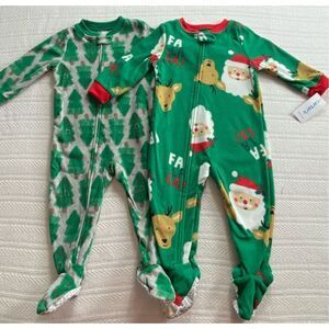 CARTER’S 2 -18M WINTER FLEECE FOOTED SLEEPERS